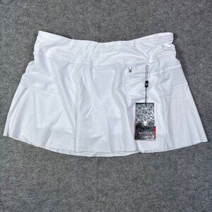 Spyder Skort Womens XL White Active Ladies Skirt Tennis Pickleball Workout